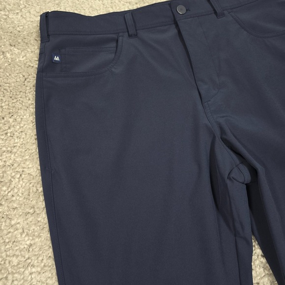 Mizzen+Main Mens Helmsman Pants Blue 36x30 Slim Tech Stretch‎ Performance Work - Picture 3 of 15
